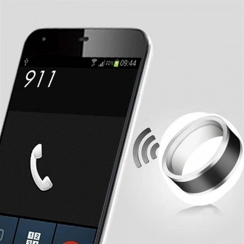 Bague Intelligente Bluetooth Température Solaire Android Sci-Fi Technologie Noire Magique Net Rouge