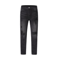 Men's Washed Old Torn Jeans