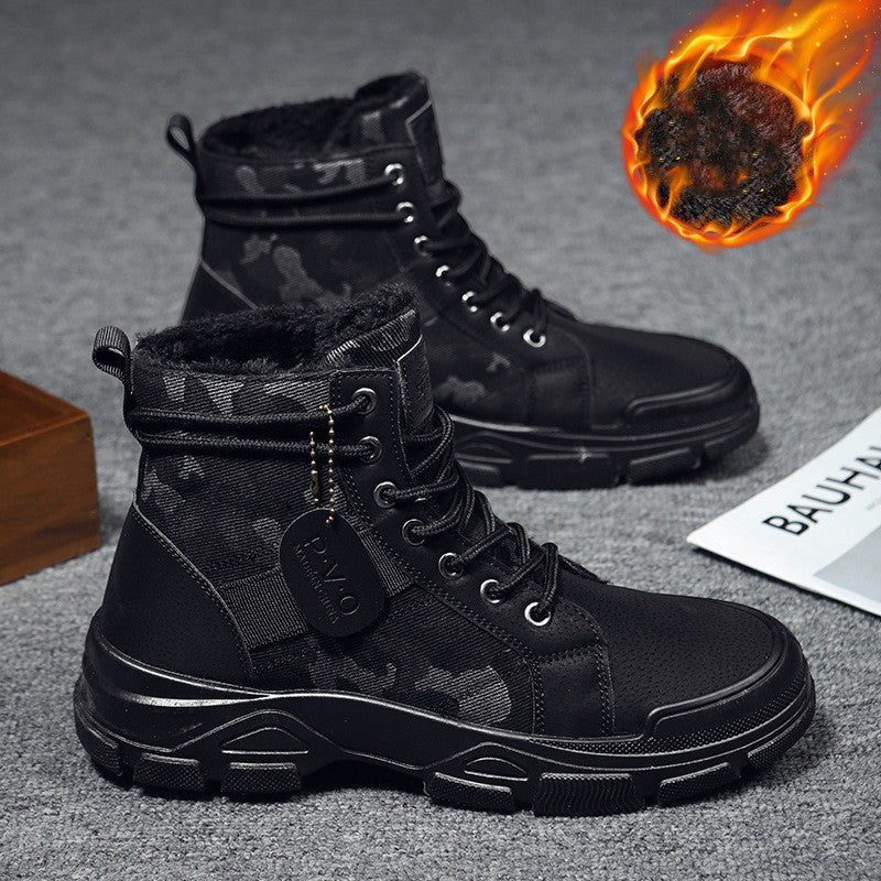 Botas de invierno de algodón polar para hombre