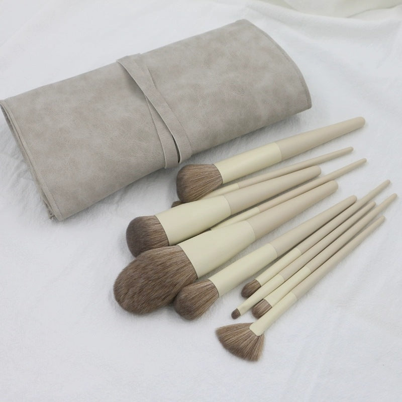 10-Piece Professional Makeup Brush Set – Eye Shadow, Blush, Contour & More