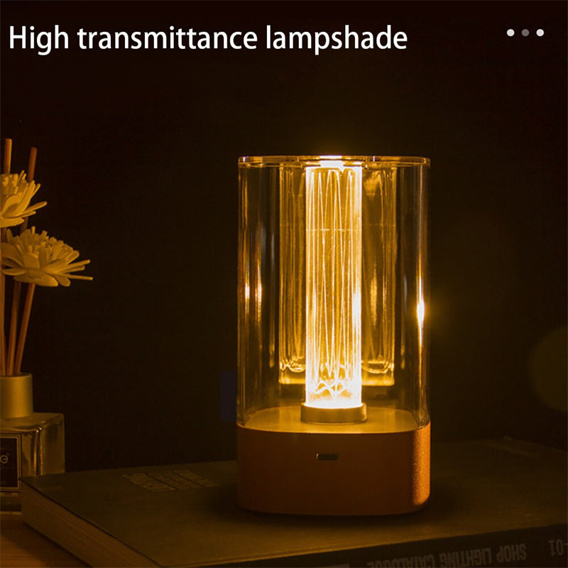 Nouvelle Lampe d'Ambiance LED Tactile Rechargeable USB Protection des Yeux Lampe de Chevet pour Chambre Bar Restaurant Décoration Jardin Veilleuse Décoration Intérieure