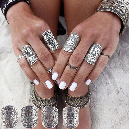 Women's Vintage Water Drop Diamond Ring Suit