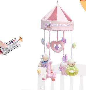 Bébé Musique Rotatif Tissu Chevet Cloche Nouveau-né Jouet de Confort