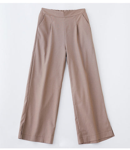 Loose Plus Size Casual Nine-point Linen Wide-leg Pants Women Casual