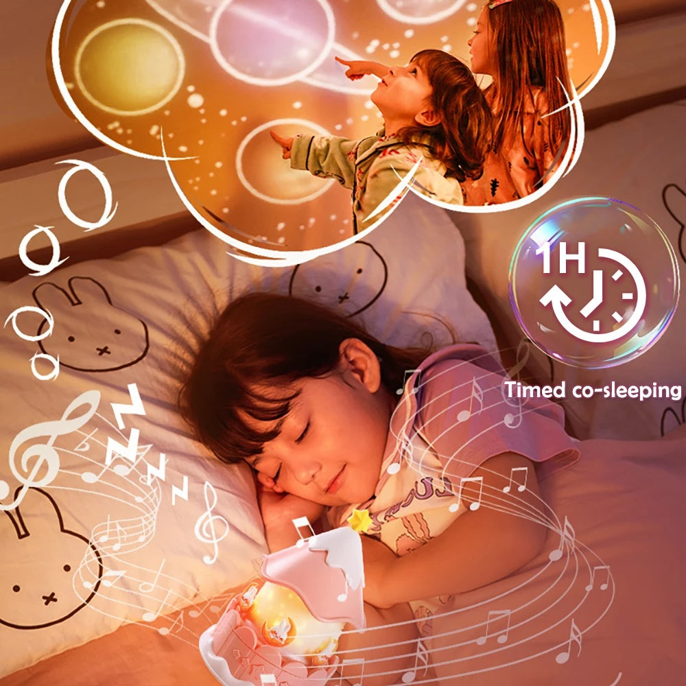 Starry Sky Atmosphere Music Box – LED Night Light & Melody