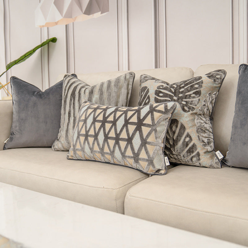 Funda de almohada sencilla estampada para sofá