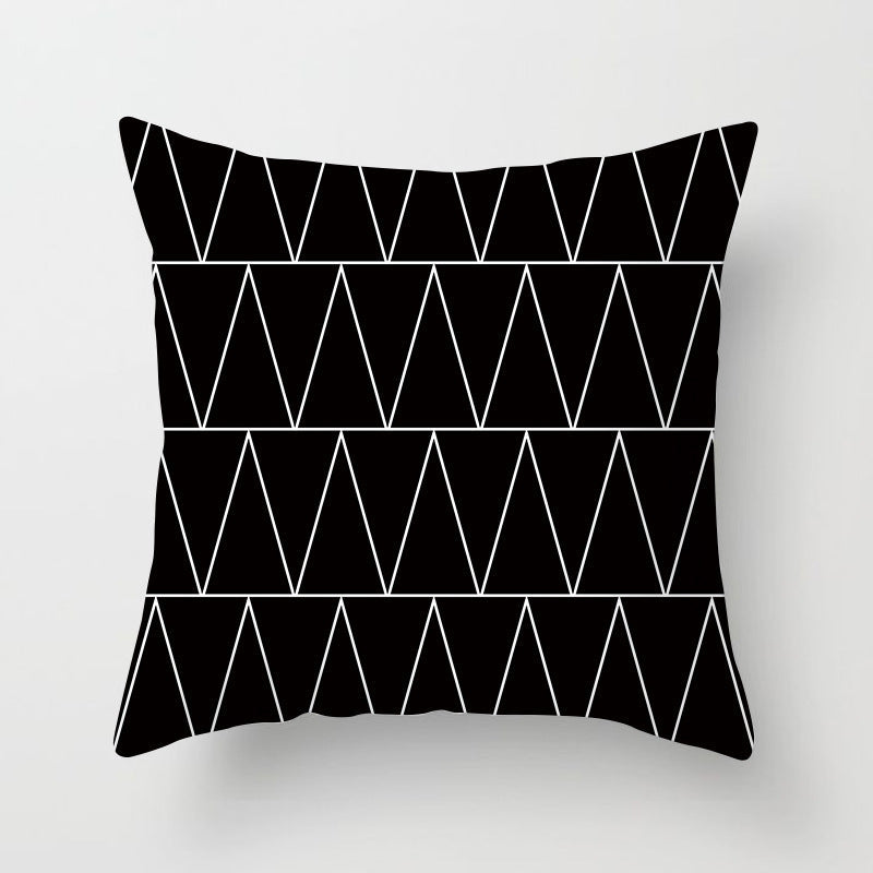 Housse de coussin de canapé abstraite géométrique moderne pour articles ménagers automobiles