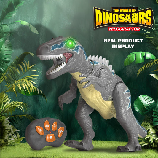 Juguete Eléctrico de Dinosaurio con Aerosol y Control Remoto
