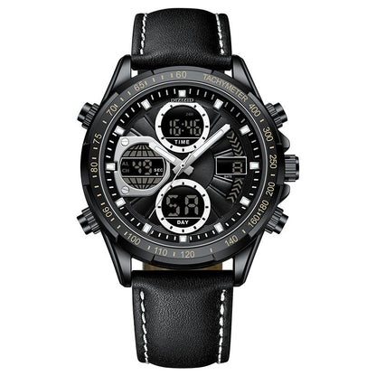 Alloy Leather Men's Business Watch Luminous Waterproof