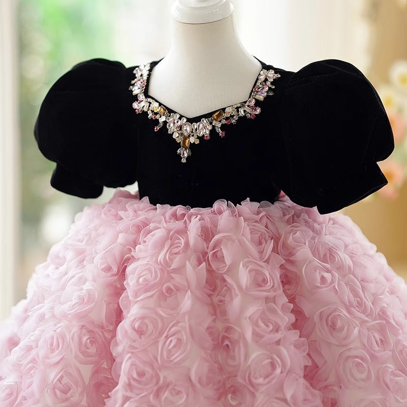 Robe de princesse parapluie douce française pour filles