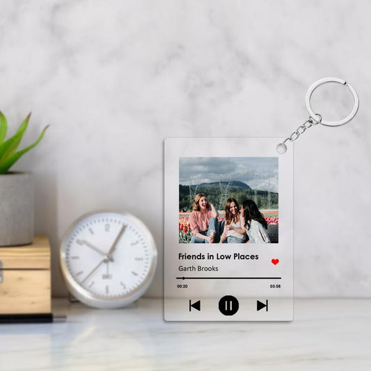 Llavero Personalizado con Foto y Canción a Medida