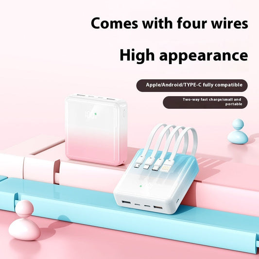Belle couleur dégradée Charge super rapide Grande capacité Banque d'alimentation mobile