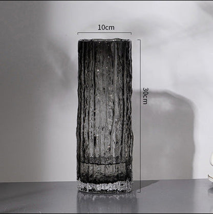 Nordic Light Luxury Simple Transparent Glass Vase Living Room Table Decorations Ornaments
