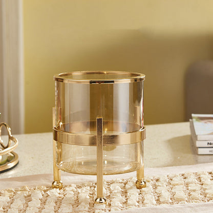 Simple Flower Arrangement Transparent Hardware Glass Vase