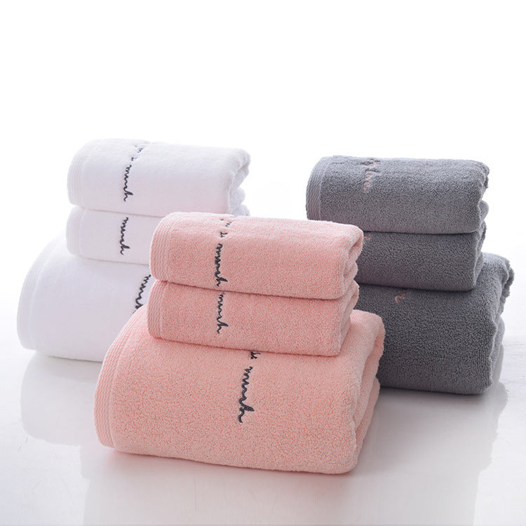 Ensemble cadeau de serviettes de bain en pur coton, haut de gamme, pour couple
