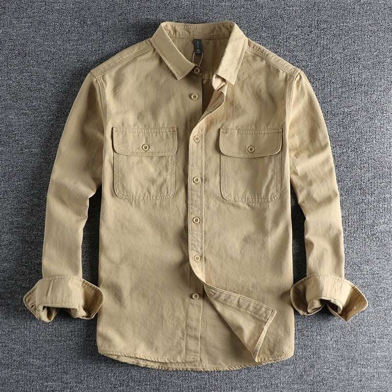 Design Sense Overalls Long Sleeve Shirt Men