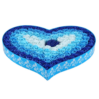 Gradient LED Heart-Shaped Soap Rose Gift Box – Romantic Flower Gift for Valentine's Day, Birthdays & Special Occasions