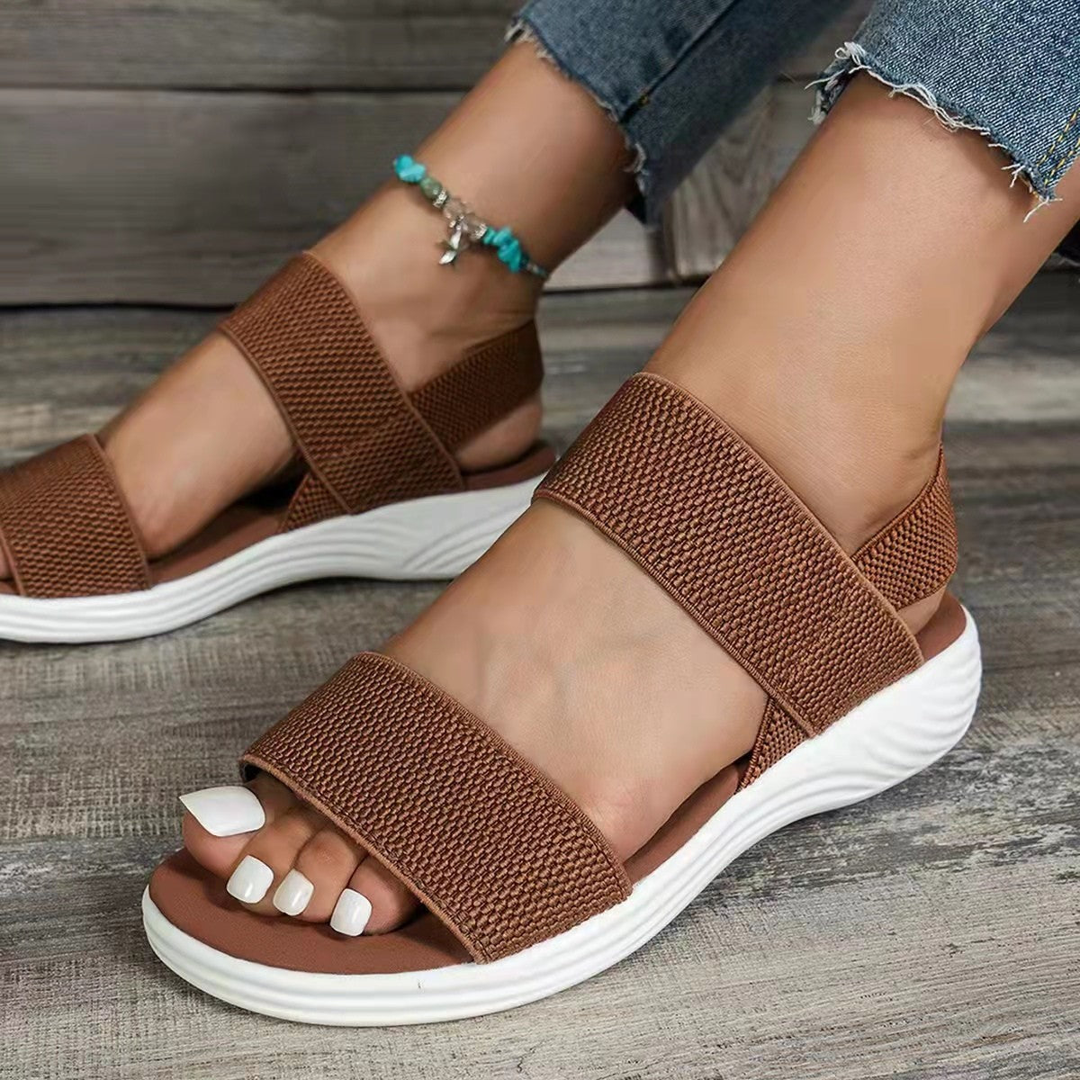 Double-strap Sandals Women Platform Shoes
