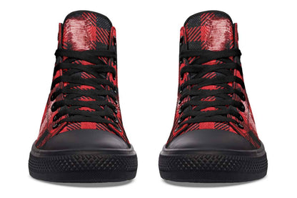 Printed Couple High-top Canvas Shoes