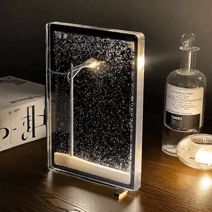 Snowy Bliss DIY Lamp: Create Your Winter Wonderland Indoors!