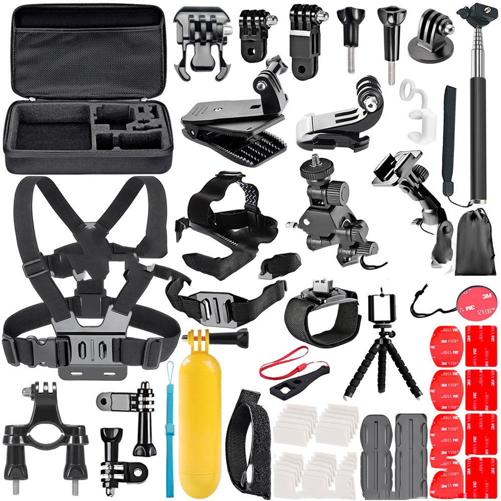 Compatible avec Apple, ensemble d'accessoires GoPro, sangle de poitrine, casque avec trépied pour GoPro Hero 4 3 2, accessoires universels