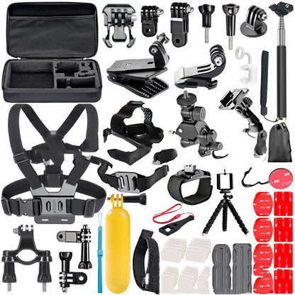 Compatible avec Apple, ensemble d'accessoires GoPro, sangle de poitrine, casque avec trépied pour GoPro Hero 4 3 2, accessoires universels