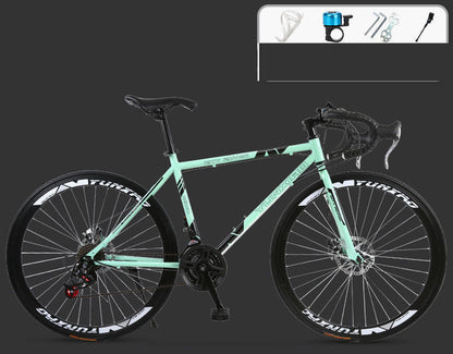 Road Race Variable Speed Solid Tire Double Disc Brake Bicycle