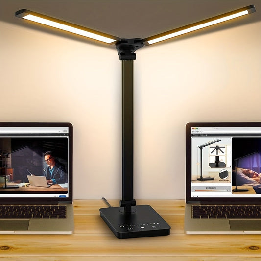 Adjustable LED Desk Lamp – Touch Dimmable Gooseneck Light for Office & Reading