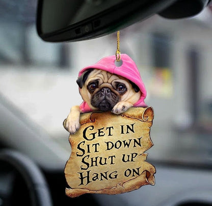 Car Pendant Sleeping Dog Angel Home Decor Acrylic Showcase Hanging Ornaments For Doors