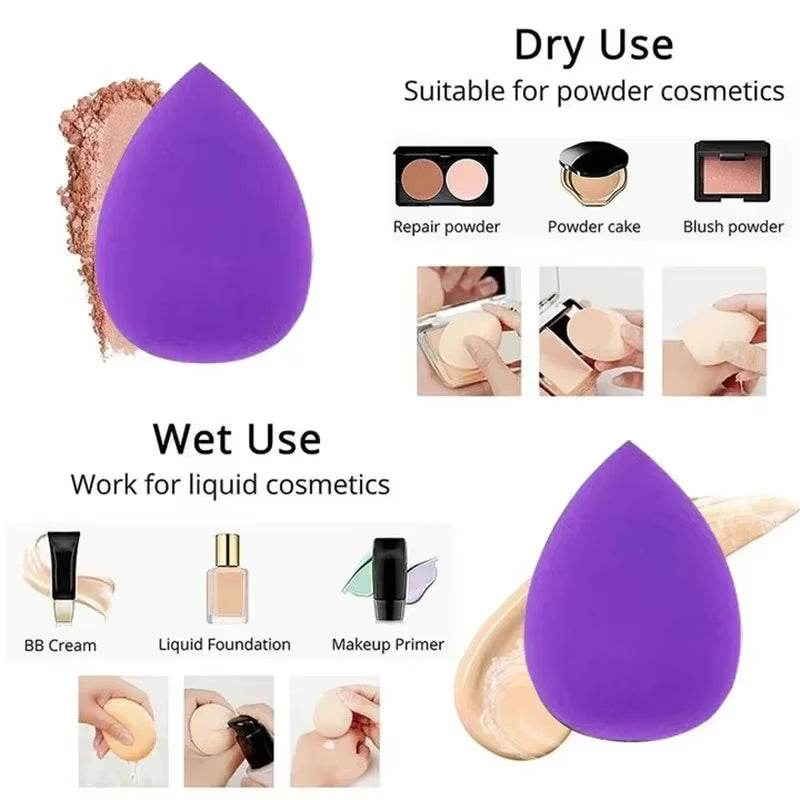 Lot de 12 éponges de maquillage – Houppettes, mini-coussins, éponges beauté pour tous les usages