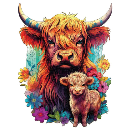 Highland Cattle Family Puzzle