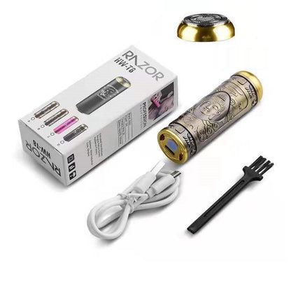 Miniafeitadora eléctrica recargable para hombres