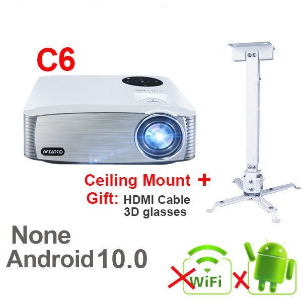 Smart Android 4K HD Projector – 1080P Home & School Laser Projector
