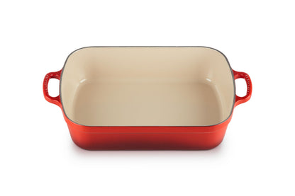 Le Creuset Enameled Cast Iron Signature Rectangular Roaster – 5.25 Qt. Cerise | Premium French Cookware