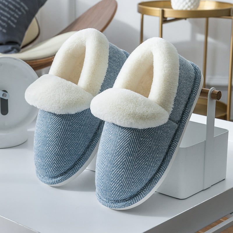 Botas de un solo paso acolchadas de terciopelo de invierno para mujer