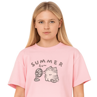 Fan Cat and Women Pure T-shirt