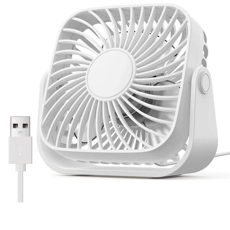 Portable Hand Fan | Mini Handheld USB Fan with Efficient Airflow | Perfect for Travel and Desk Use