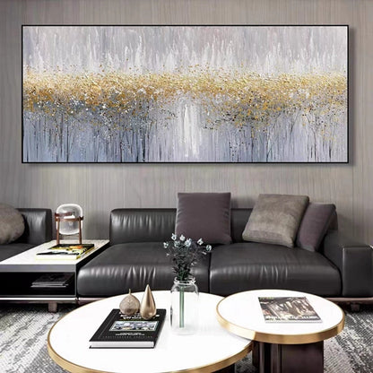 Abstract Foil Artwork Modern Decor Oil Painting On Canvas Lanscaple Pure Hand-painted Pictures Unframed