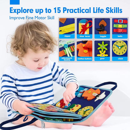 Felt Busy Board Early Education Puzzle Baby Children's Teaching Aids