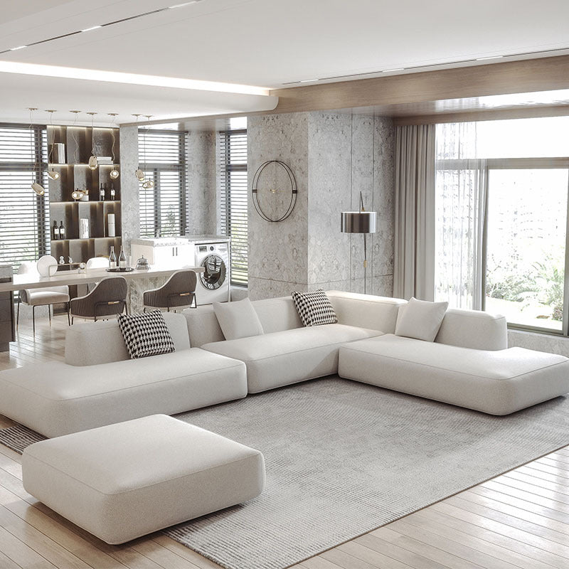 Sofá modular minimalista italiano para sala de estar nórdica