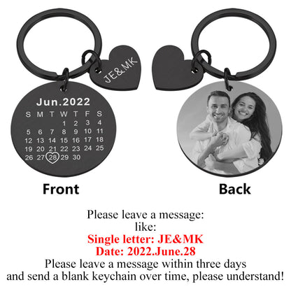 Stainless Steel Mirror DIY Pendant Outer Hole Round Card Keychain