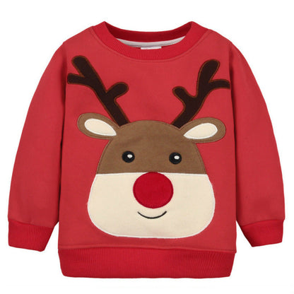 Christmas Series Sweater Children's Top Thickened