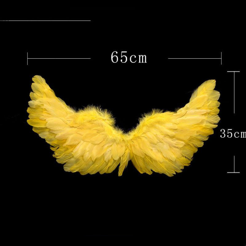 Ailes Accessoires Fleur Fille Robe De Fête Halloween Noël Spectacle Ailes en Plumes