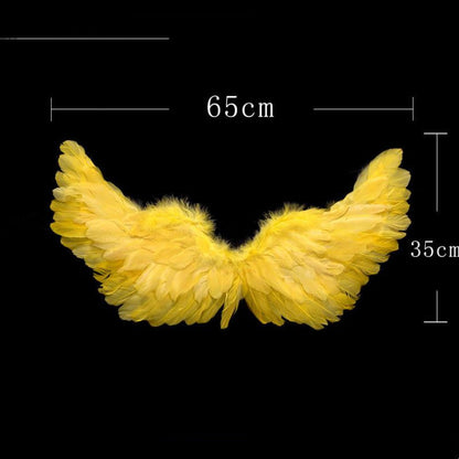 Ailes Accessoires Fleur Fille Robe De Fête Halloween Noël Spectacle Ailes en Plumes