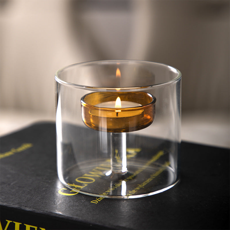 Candelabro de cristal para mesa de comedor, adornos para cenas