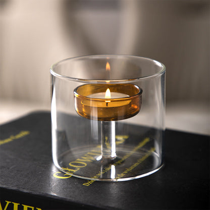 Candelabro de cristal para mesa de comedor, adornos para cenas