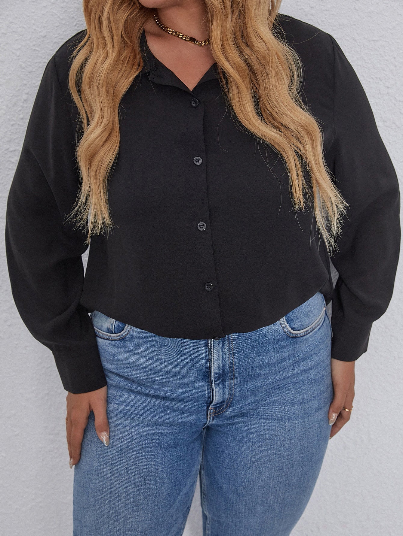 Haut en dentelle grande taille pour femmes européennes et américaines