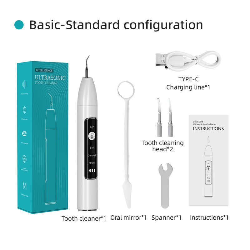 Limpiador dental ultrasónico con seguimiento visual de frecuencia para el hogar