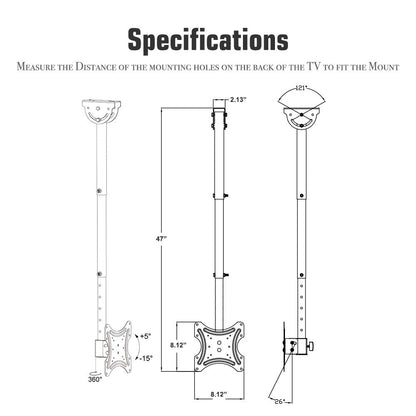 Tv Ceiling Bracket Length Apparel