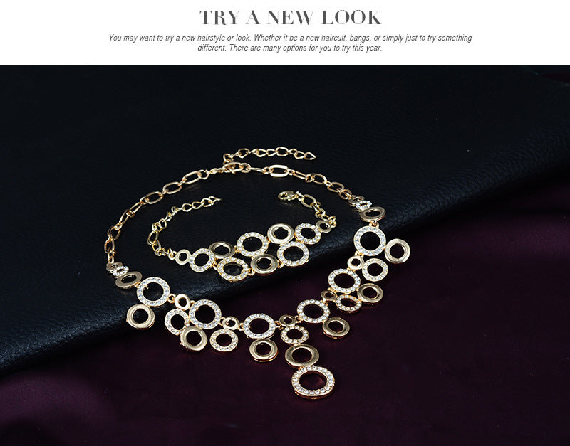 Diamond Jewelry Four-piece Alloy